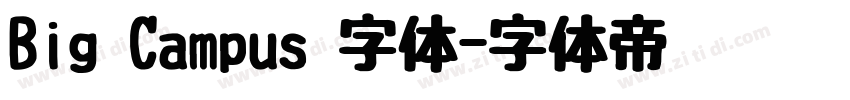Big Campus 字体字体转换
